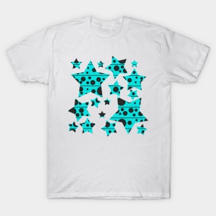 Modern Polka Dots - Blue Skies T-Shirt